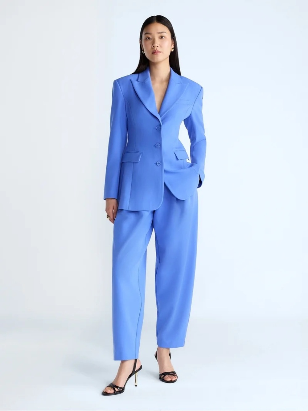 NEW Devil Wears Prada Scoop Women's High Rise Pleated Trousers 30" Inseam Size 6 - Picture 2 of 5